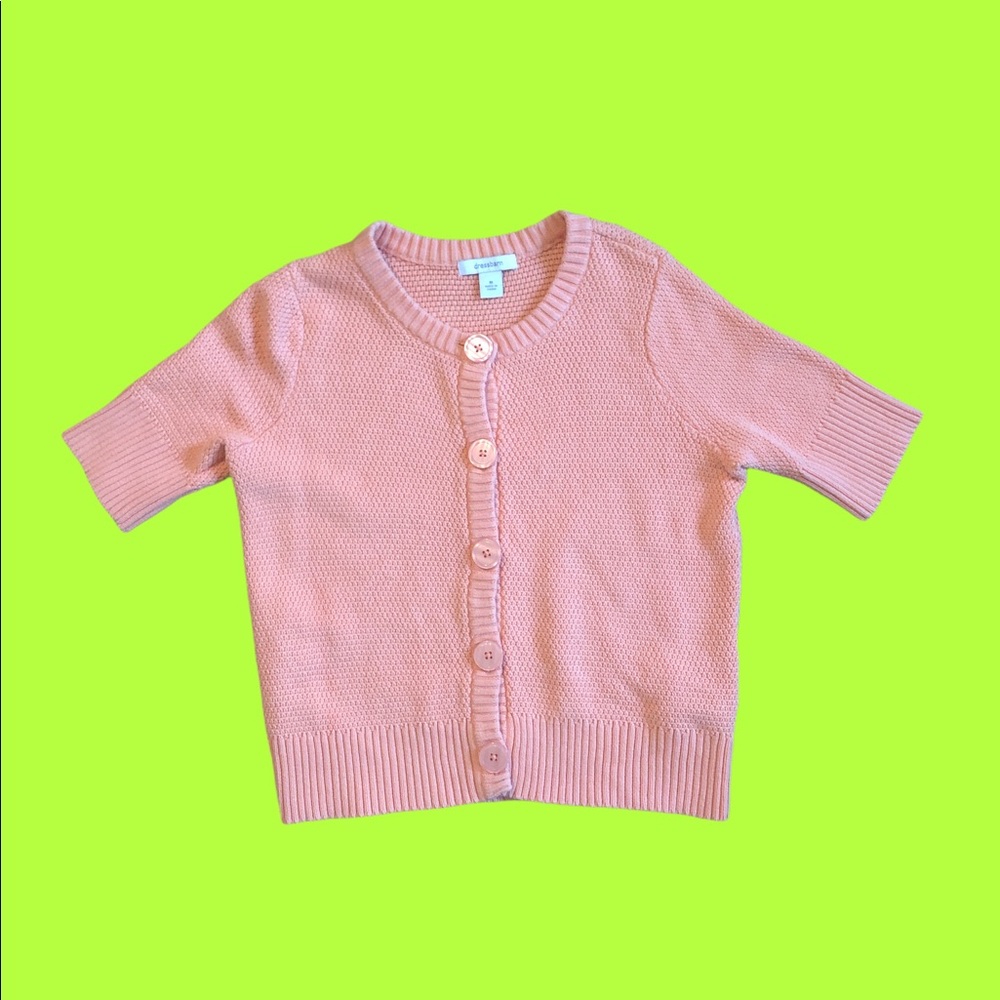 ORANGE CARDIGAN STYLE TOP